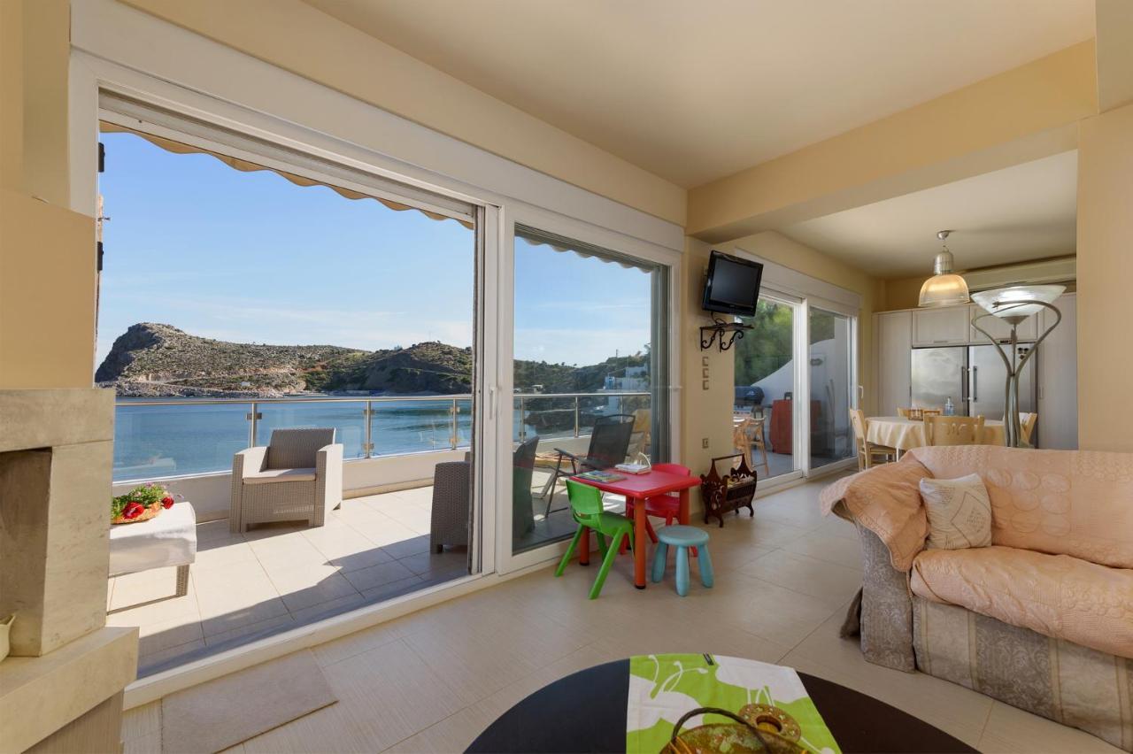 Beach Front Condo South Crete Kaloi Liménes Dış mekan fotoğraf