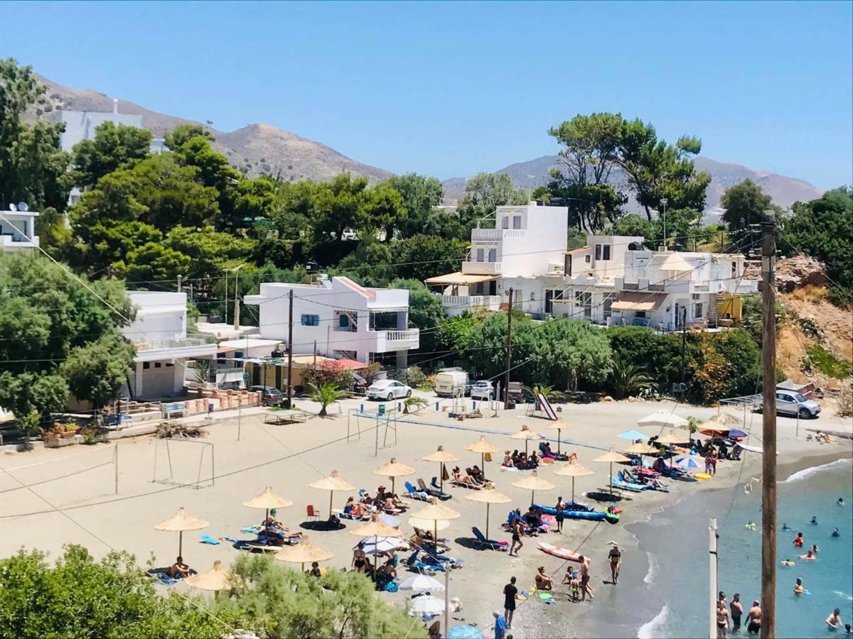 Beach Front Condo South Crete Kaloi Liménes Dış mekan fotoğraf